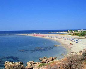 Studios Stavris, Frangokastello, Crete directly at the beach