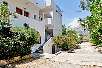 Studios Stavris, Frangokastello, Crete directly at the beach